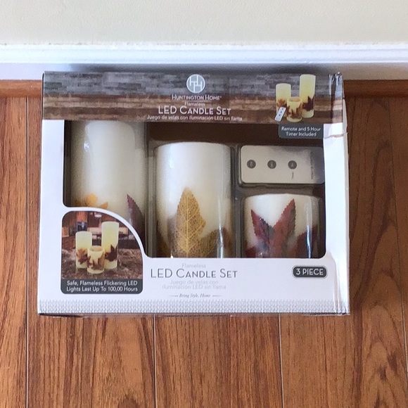 Huntington Home Flameless LED Candle Set, šAutumn Theme - Picture 1 of 5